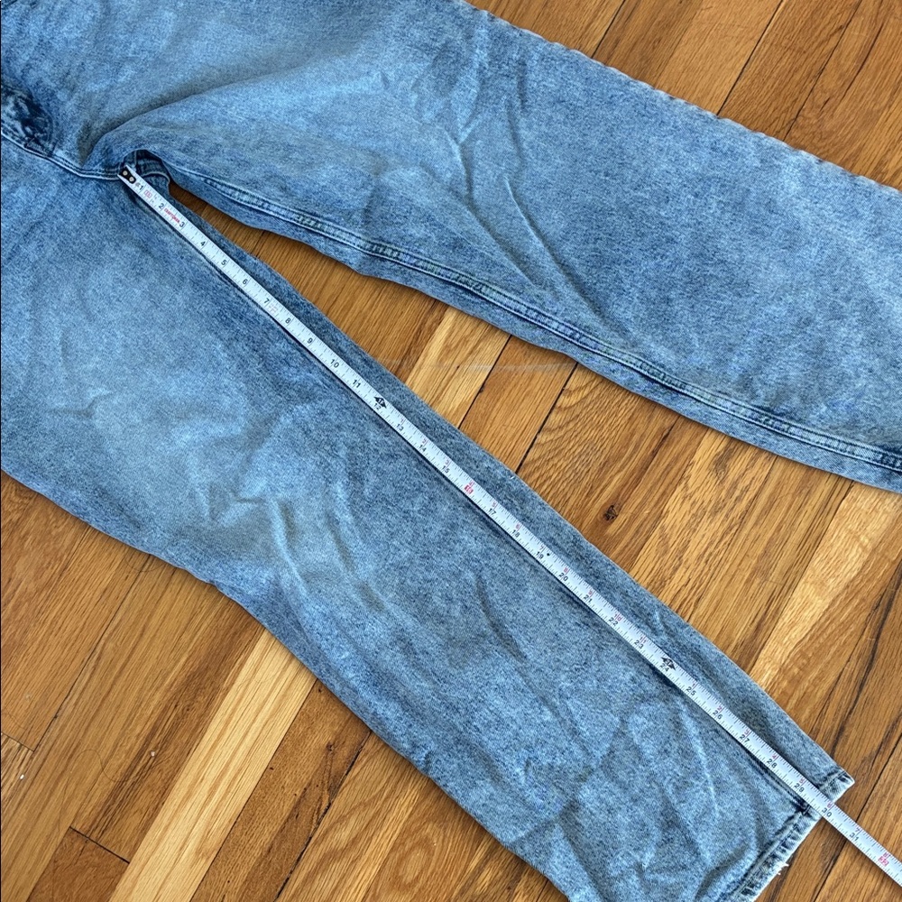 Good American Good 90s High Rise Straight Leg Jeans 8 29 Stretch Relaxed Baggy - Picture 10 of 14